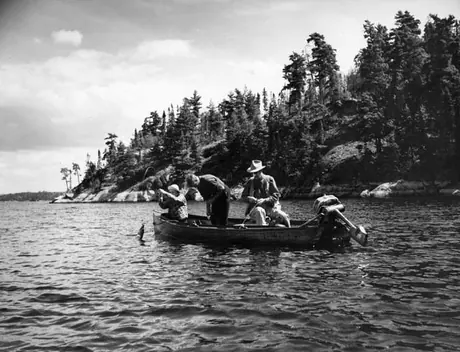 Fishing at Minaki