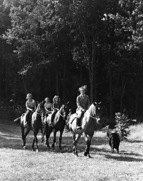 Horseback riding at Camp Glen Bernard