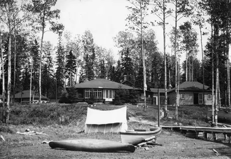 View of Nipigon Lodge, Orient Bay