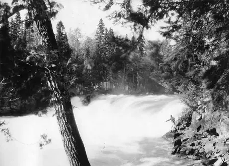 Fishing in the rapids of the Nipigon River