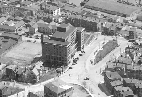 An aerial view of the Newfoundland Hotel, St. John's