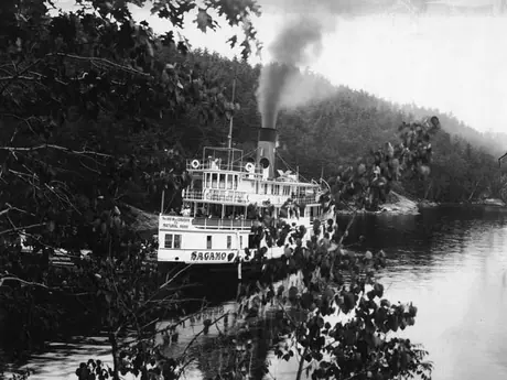The Sagamo on a hundred-mile cruise, Muskoka Lakes