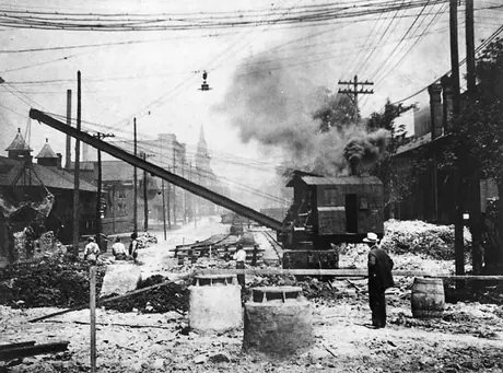 Watching the construction of Toronto’s street car system