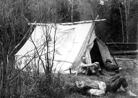 Camping at Petawawa River, Algonquin Park