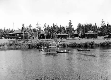 General view of Pictou Lodge from the water