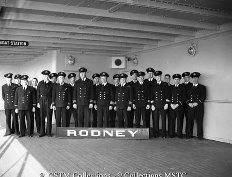 Officers and engineers onboard the Lady Rodney