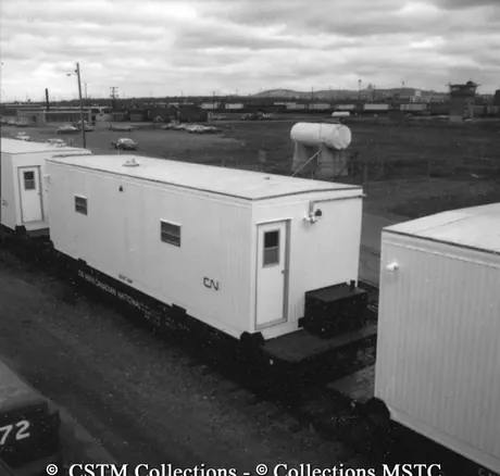 New bunk houses situated in the Cote de Liesse railway yard