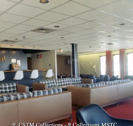 Bar lounge on the MV Ambrose Shea