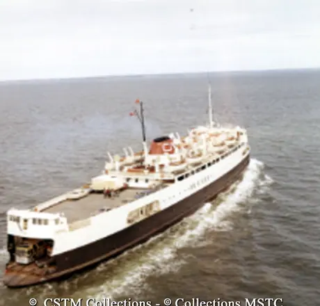 Aerial view of the MV Abegweit