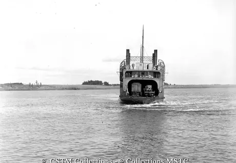 View of the Mulgrave ferry from the rear