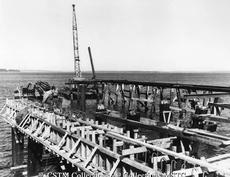 Construction of a new ferry terminal, Bar Harbor