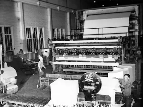 Production of newsprint at the Bowater’s Newfoundland Pulp and Paper Mills Limited