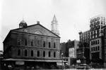 View of Faneuil Hall and surrounding buildings, Boston
