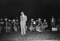 Band ensemble in honour of the Museum Train
