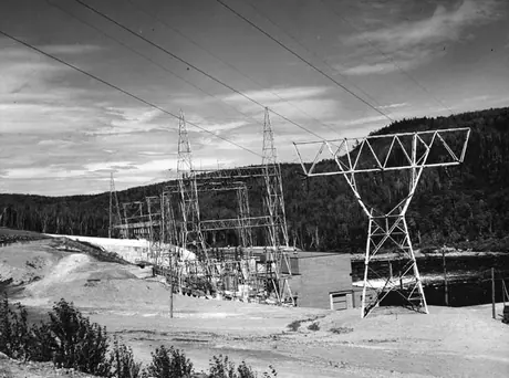 Quebec dam - Log Chute - Rapide-Blanc