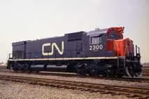 Diesel locomotive M-636 MF-36a 2300, built by Montreal Locomotive Works in 1970