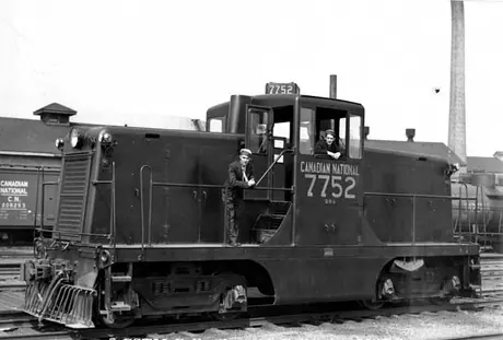 Diesel locomotive Q-8-a 7752 built by General Electric in 1947 and used on Prince Edward Island