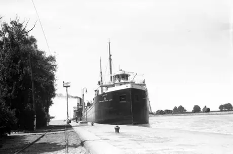 A Caribbean American Shipping Corp. (CASCO) cargo ship docked in the Welland Canal