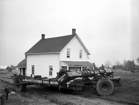 Relocation of a house, located in the town of Iroquois, Ontario, for the construction of the St. Lawrence seaway