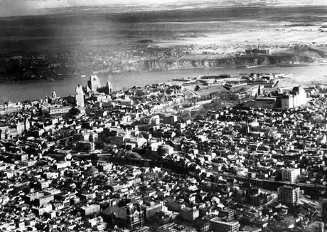 Aerial view of Quebec City, Quebec