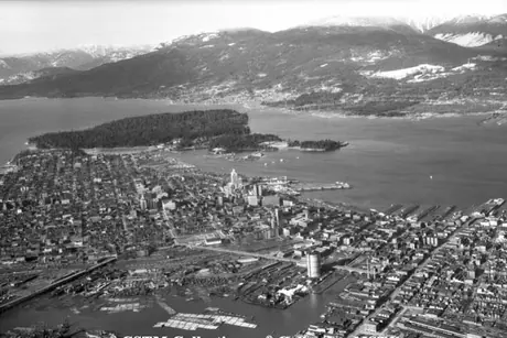 Aerial view of Vancouver, B.C.