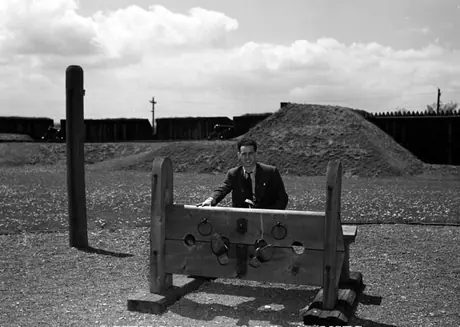 A prisoner stock used at Fort George, Niagara-on-the-Lake