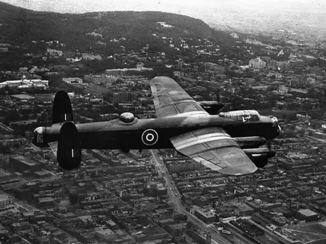 R.C.A.F  Lancaster Bomber over Montreal