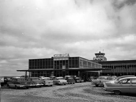 Front view of the new air terminal, Gander, Newfoundland