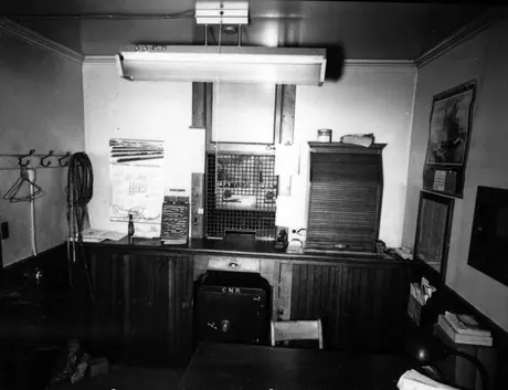 Interior of ticket office, Joliette Station