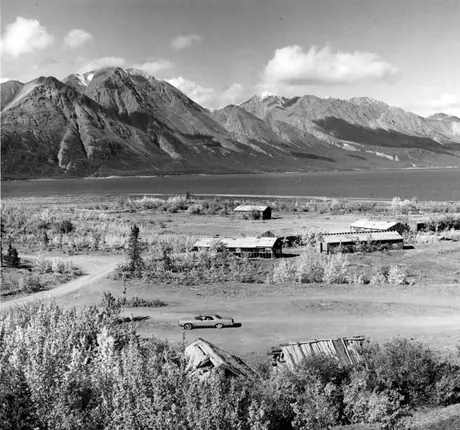Silver City gold mining ghost town, Kluane Lake, Y.T.