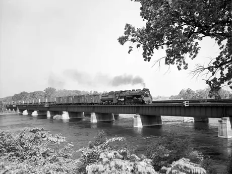 Freight piggybacks train near Montreal