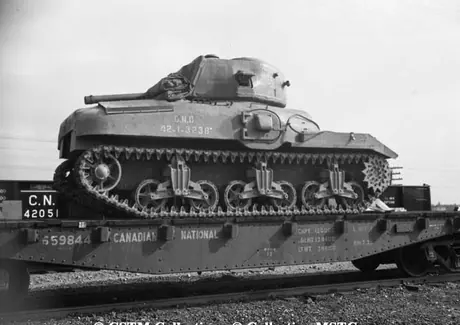 War record - Tank on flat car